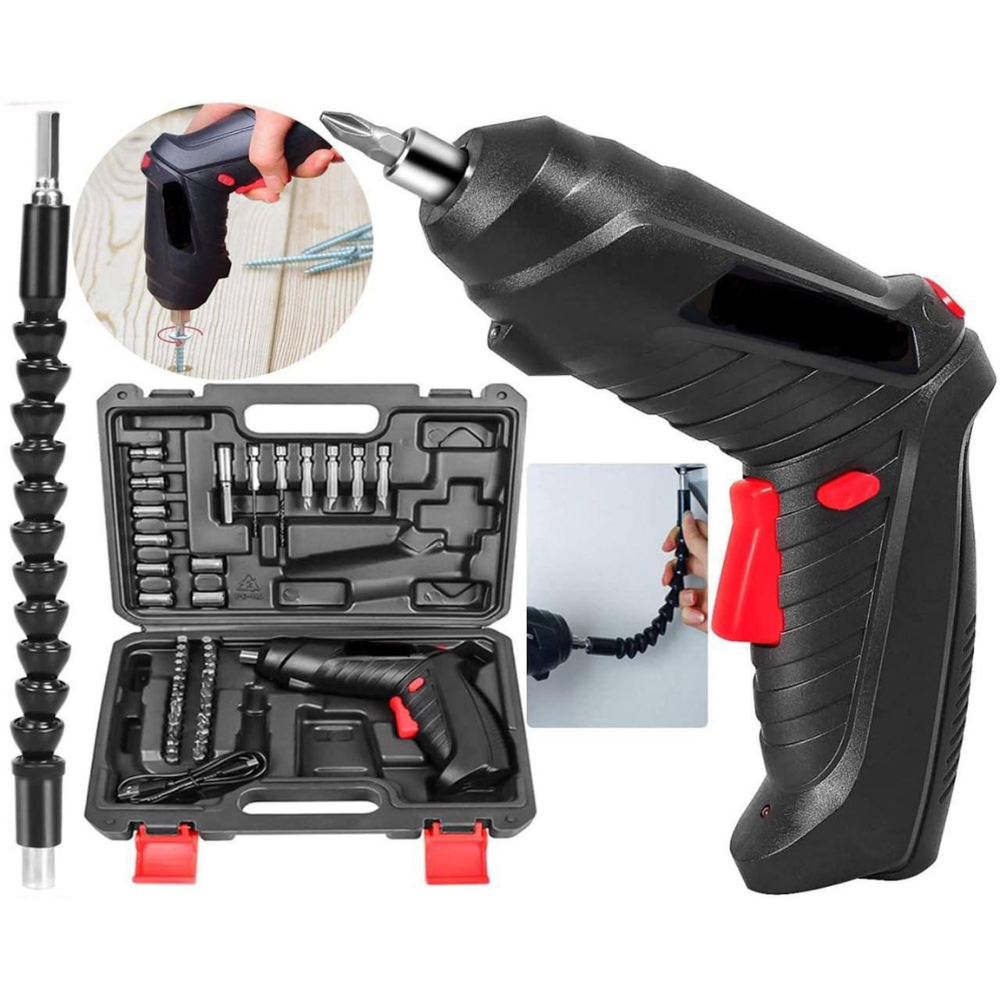 Cordless Electric Screwdriver Set – 47 in 1 Rechargeable Screwdriver Kit