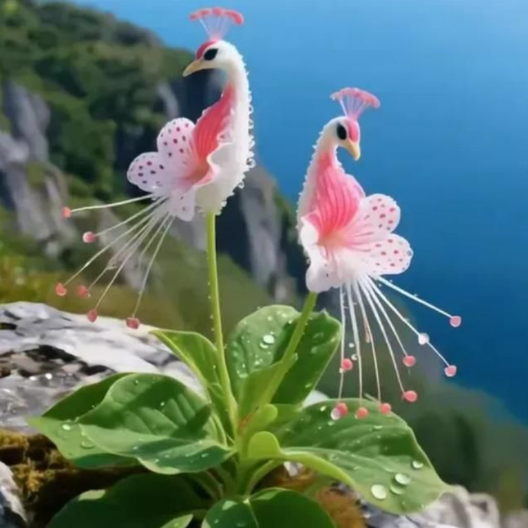 Vibrant Peacock Flower Seeds – Grow Exotic Multi-Color Blooms at Home | Pack of 20 Seeds