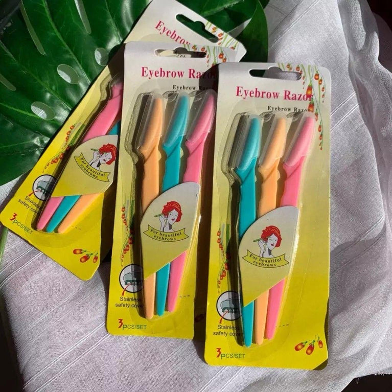 Facial, Eyebrow & Face Hair Removal Razors – 15 Razor Bundle (5 Packs)