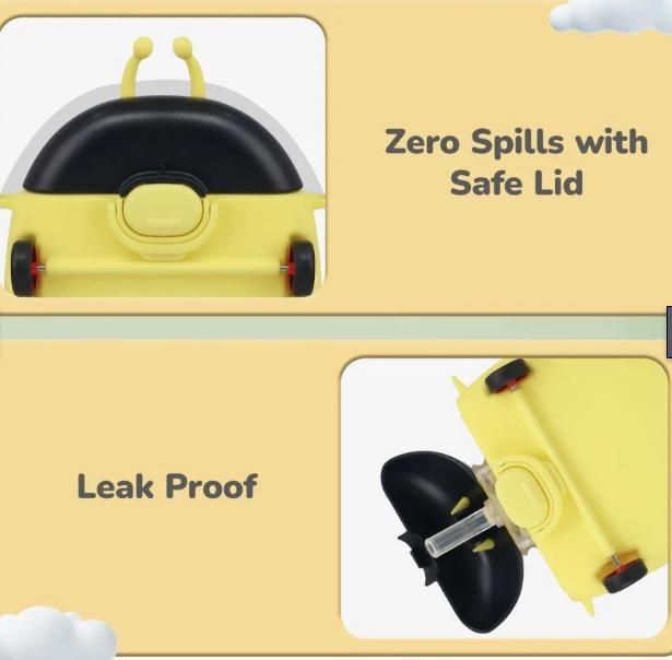 Beetle Baby Straw Sipper Bottle – BPA-Free with Adjustable Straps