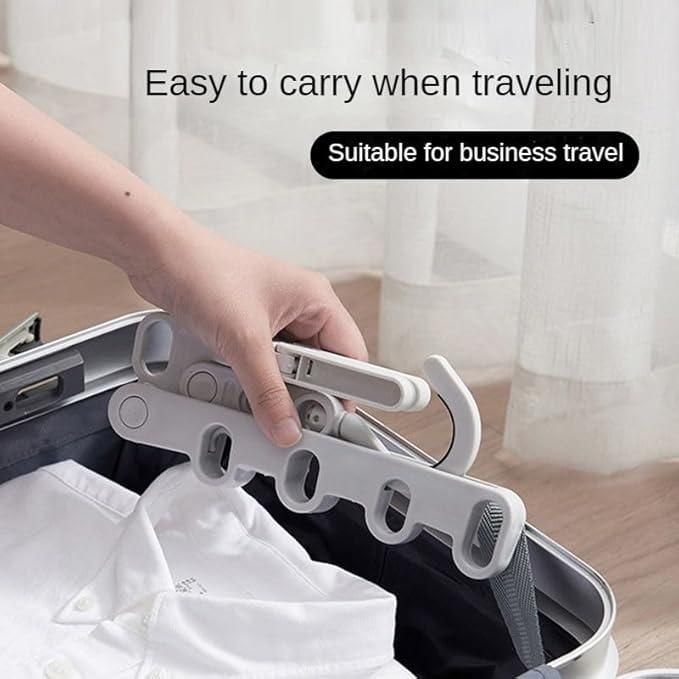 Dry Clothes Anywhere Rack – Portable 5-Slot Clothes Dryer for Travel & Modern Homes