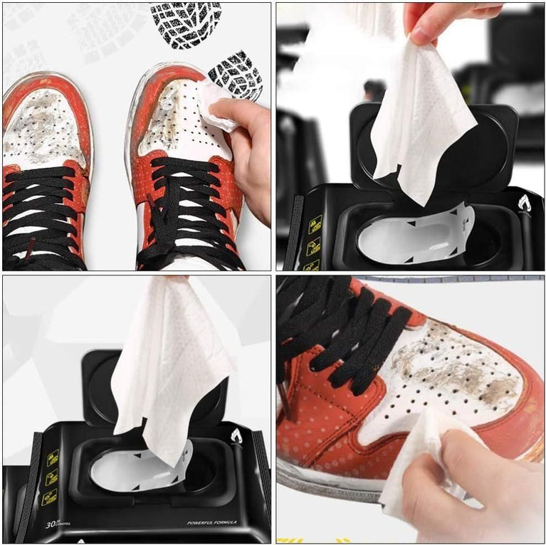 Natural Sneaker & Shoe Cleaner Wipes - 1 Pack of 80 Wipes