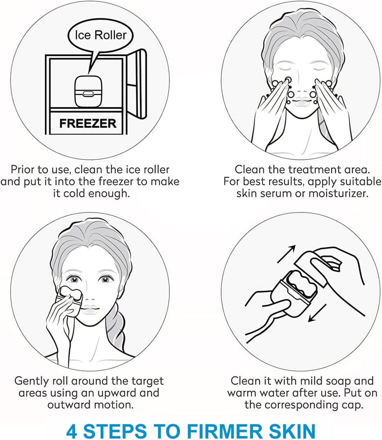 2 in 1 Upgraded Ice Roller For Face and Eyes, Neck and Body