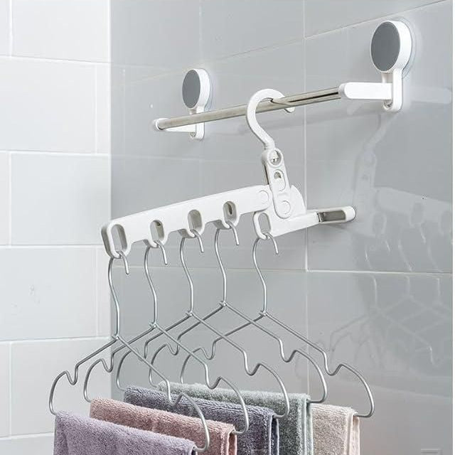 Dry Clothes Anywhere Rack – Portable 5-Slot Clothes Dryer for Travel & Modern Homes