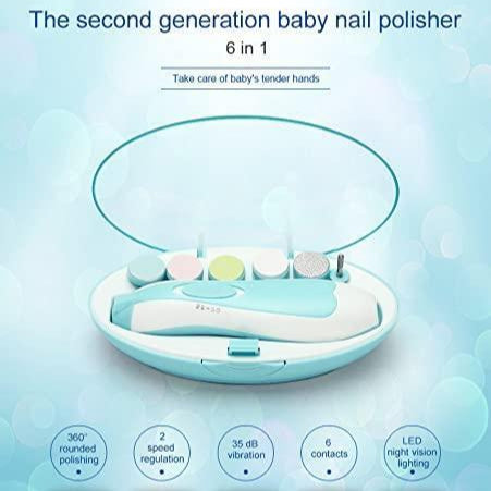 Baby Nail Clippers with LED Light – Blue