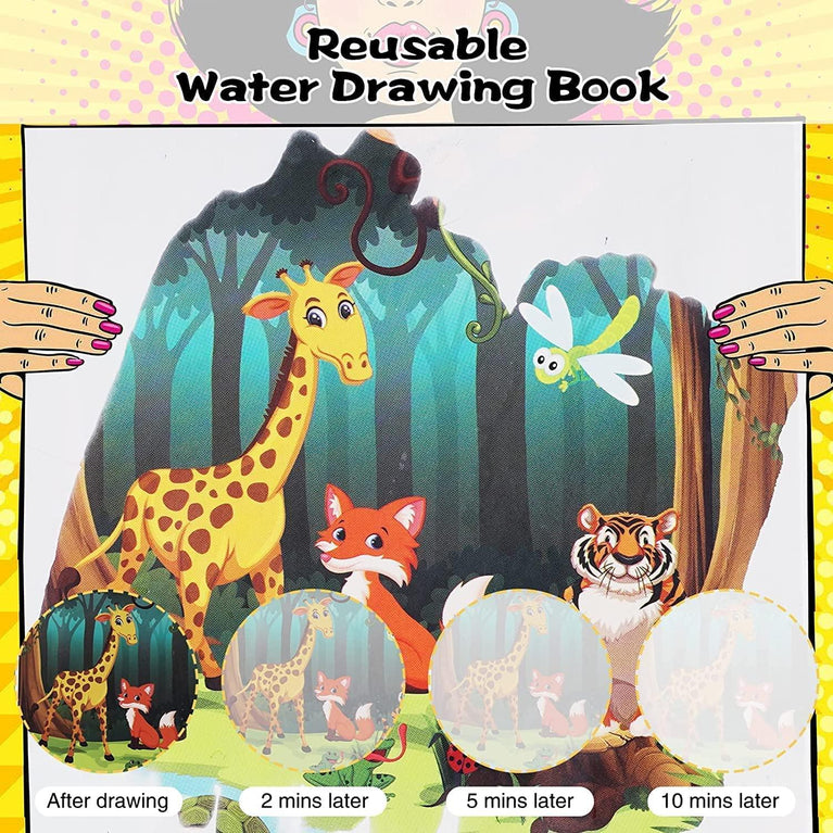 Reusable Magic Water Quick Dry Book – Mess-Free Coloring Fun for Kid
