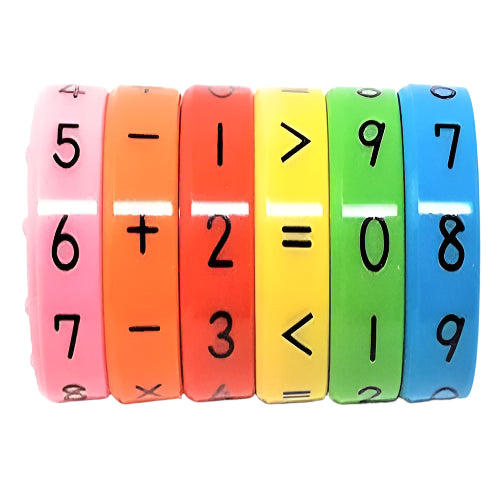 Math Cylinder Circular Shape Educational Abacus Puzzle