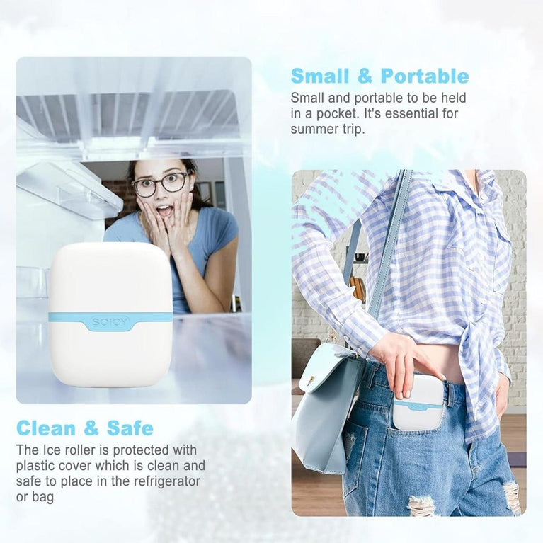 2 in 1 Upgraded Ice Roller For Face and Eyes, Neck and Body