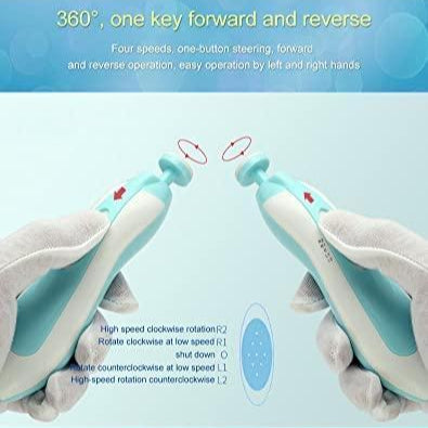 Baby Nail Clippers with LED Light – Blue