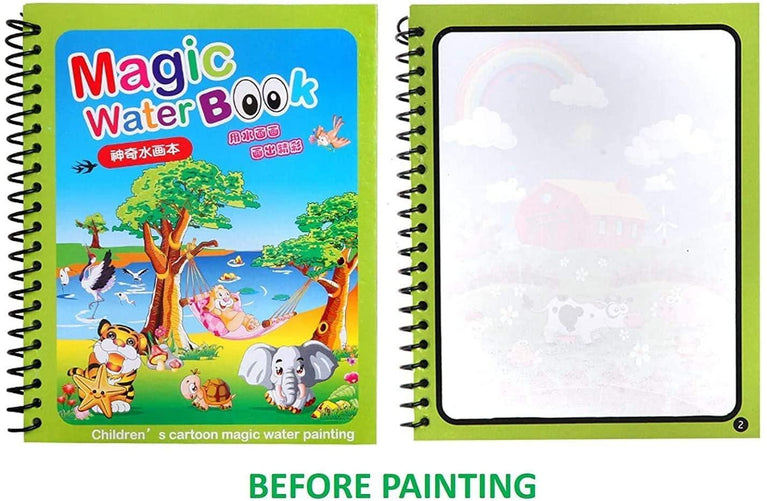 Reusable Magic Water Quick Dry Book – Mess-Free Coloring Fun for Kid