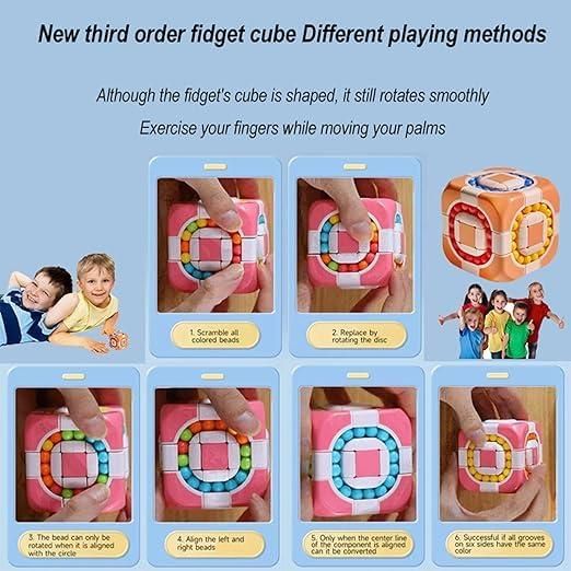 Finger Rotate Rubik’s Cube Puzzle – 2-in-1 Brain-Boosting Fun