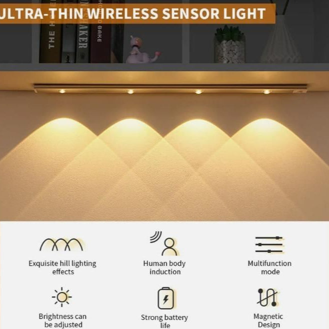 LED PIR Motion Sensor Cabinet With USB Rechargeble