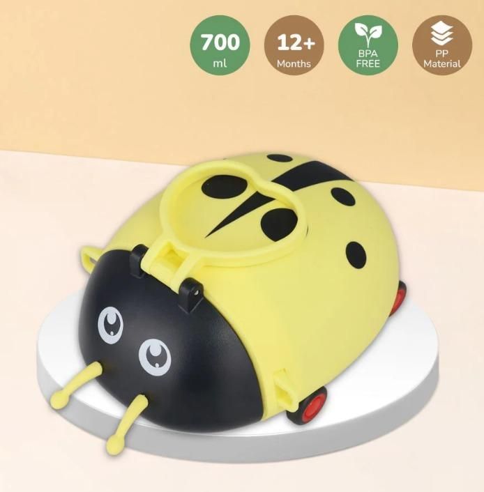 Beetle Baby Straw Sipper Bottle – BPA-Free with Adjustable Straps