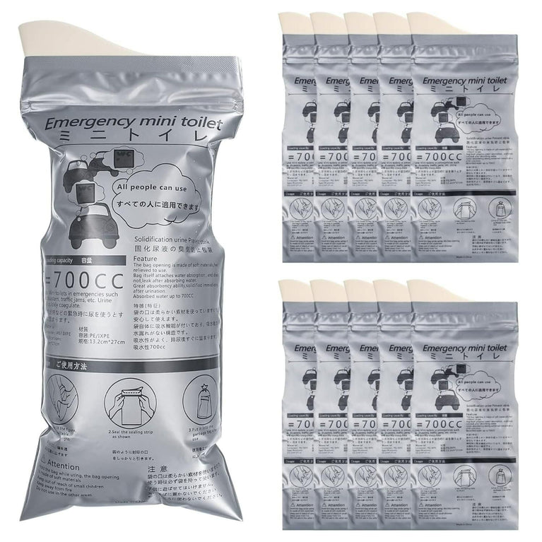 Emergency Mini Toilet-Urine Bag (✅ Pack of 4, 8, or 12)