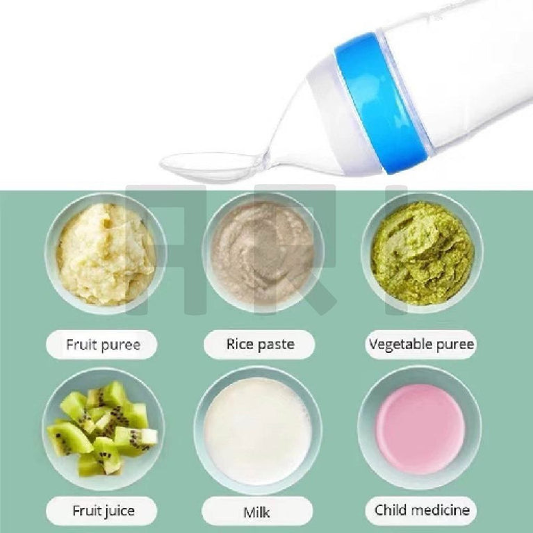 Premium Baby Food Squeeze Feeder Spoon, No-Mess Feeding Solution