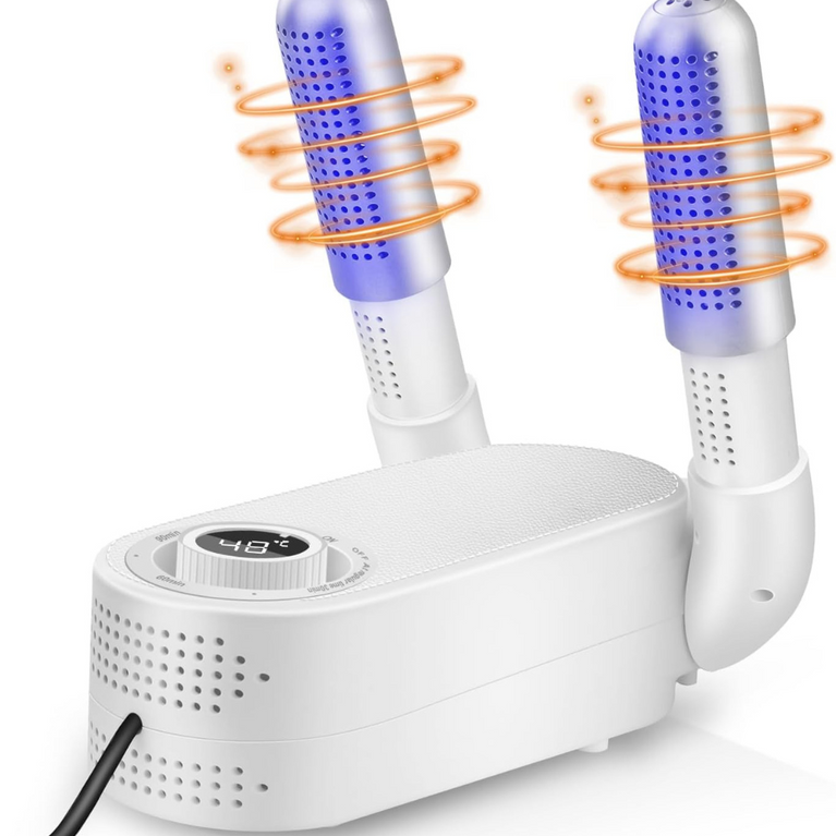 Electric Shoe & Boot Dryer | Glove & Socks Warmer | 360° Heat Blower with 4 Timer Modes | Folding Smart Panel Design