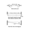 Drill-Free Multifunctional Adjustable Rod