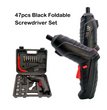 Cordless Electric Screwdriver Set – 47 in 1 Rechargeable Screwdriver Kit