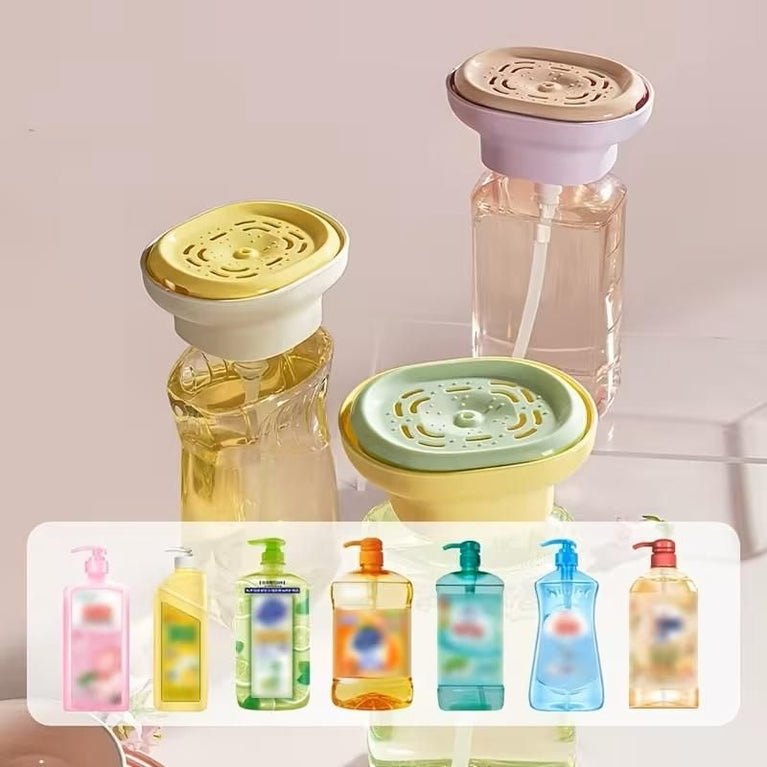 Kitchen Detergent Foaming Dish Washing Liquid Bottle Press Dispenser