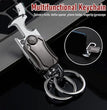 5 IN 1 Heavy Duty Dual Ring Multifunction Keychain with Cutter