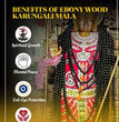 Original Karungali Mala 108 Beads Ebony Wood