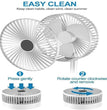 Rechargeable AC/DC Table Wall Fan – Portable, Dual-Speed, USB Charging, Lightweight (450g)