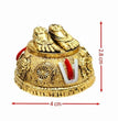 Gold Plated Antique Lord Balaji Charan Paduka