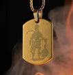 Golden Hanuman Chalisha Pendant with Chain