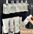 5 Grid Plastic Cosmetic Organiser No Punching Cuttable Storage Holder (Pack of 2)