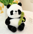 Cute Panda Plush with Bamboo