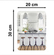 Combo of Oval Shape & Square Shape Mirror (Pack of 2)