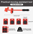 Furniture Lifter -Furniture Lifter Mover Tool Set Heavy Duty Furniture Shifting Lifting Moving Tool with Wheel Pads