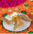 Brass Swastik Diya