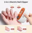Rechargeable Electric Nail Clipper & Polisher 2-in-1