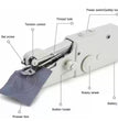Stitch Handheld Cordless Portable White Sewing Machine