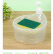 Double Layer 2 in 1 Liquid soap Dispenser with Pump and Sponge