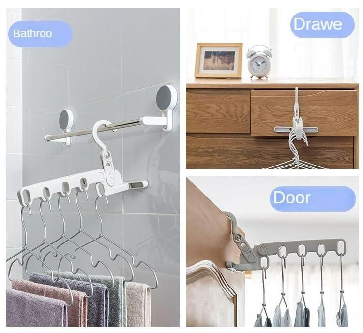 Dry Clothes Anywhere Rack – Portable 5-Slot Clothes Dryer for Travel & Modern Homes