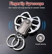 5 IN 1 Heavy Duty Dual Ring Multifunction Keychain with Cutter