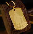 Golden Hanuman Chalisha Pendant with Chain