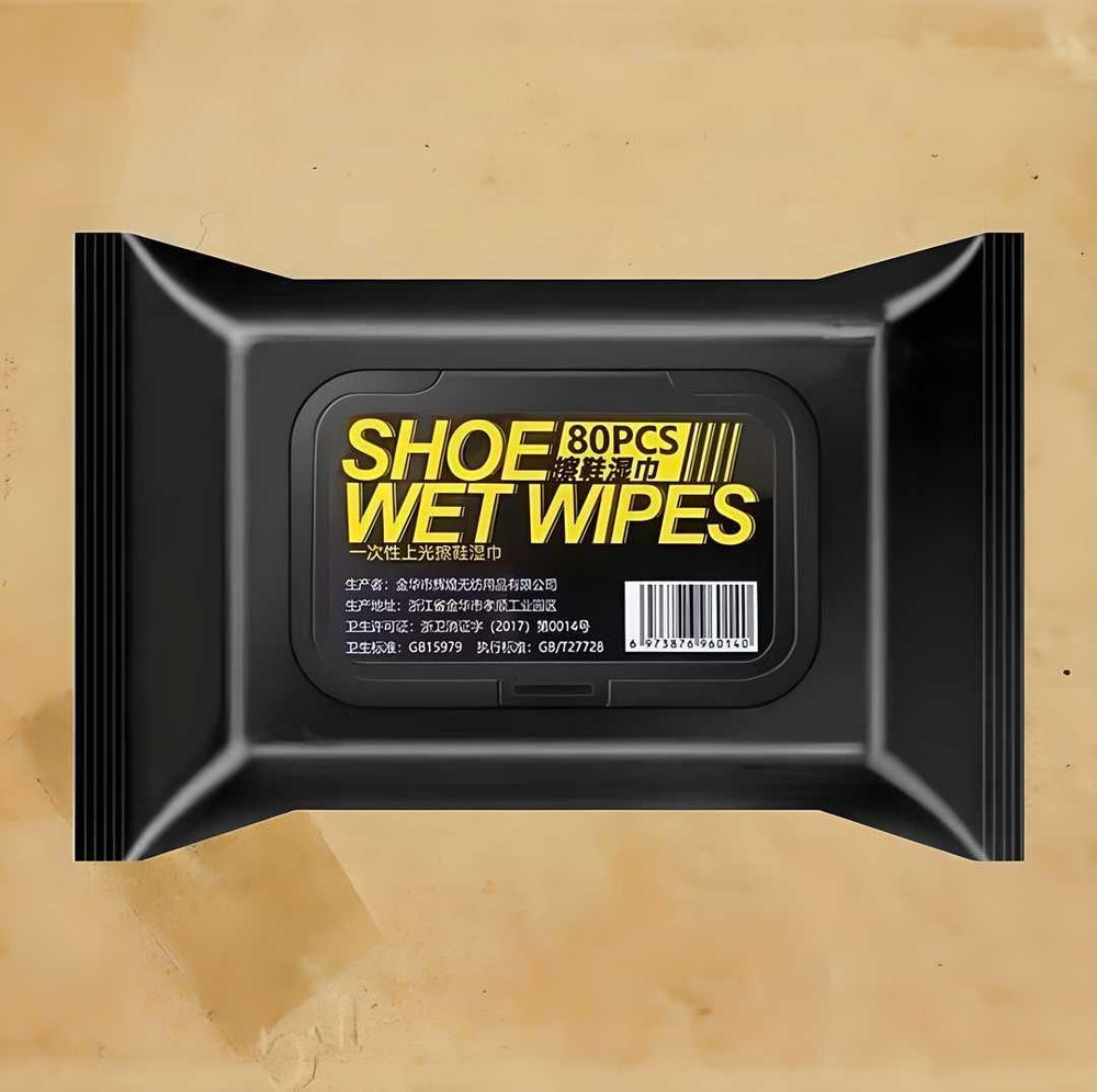 Natural Sneaker & Shoe Cleaner Wipes - 1 Pack of 80 Wipes