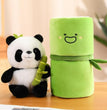 Cute Panda Plush with Bamboo