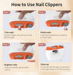 Rechargeable Electric Nail Clipper & Polisher 2-in-1