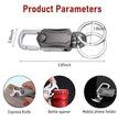 5 IN 1 Heavy Duty Dual Ring Multifunction Keychain with Cutter