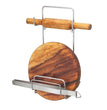 Stainless Steel Rolling Pin Holder Chakla Belan Stand