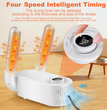 Electric Shoe & Boot Dryer | Glove & Socks Warmer | 360° Heat Blower with 4 Timer Modes | Folding Smart Panel Design