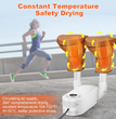 Electric Shoe & Boot Dryer | Glove & Socks Warmer | 360° Heat Blower with 4 Timer Modes | Folding Smart Panel Design
