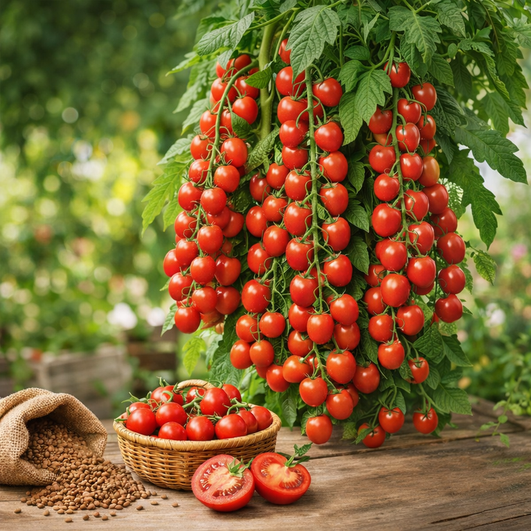 Imported Waterfall Tomato Seeds | झरने जैसे गुच्छों में उगने वाले टमाटर के बीज